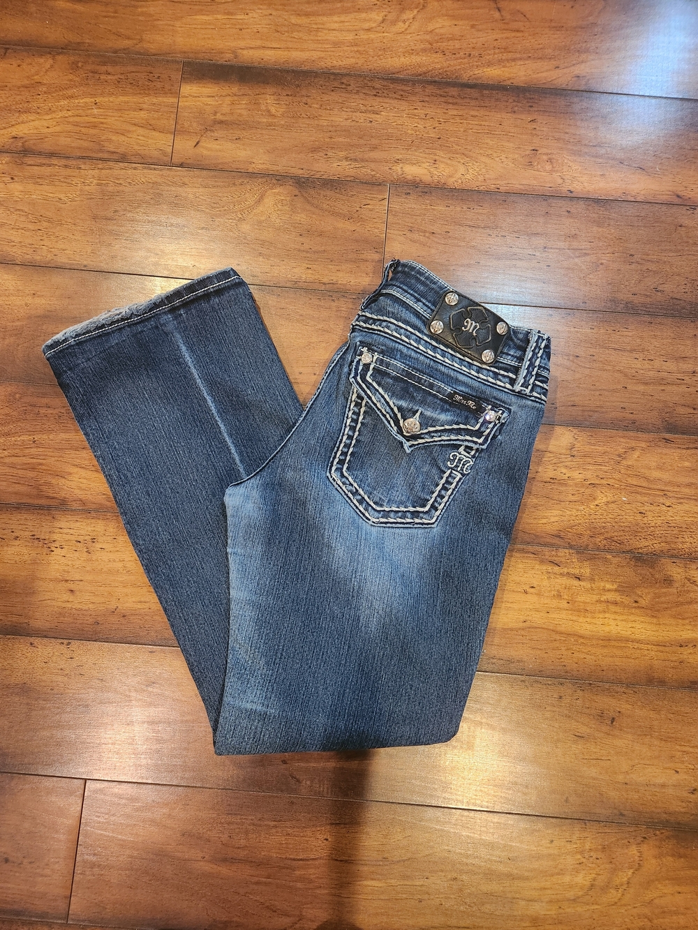 Miss Me Women's Boot Cut Jeans in Medium Blue Wash